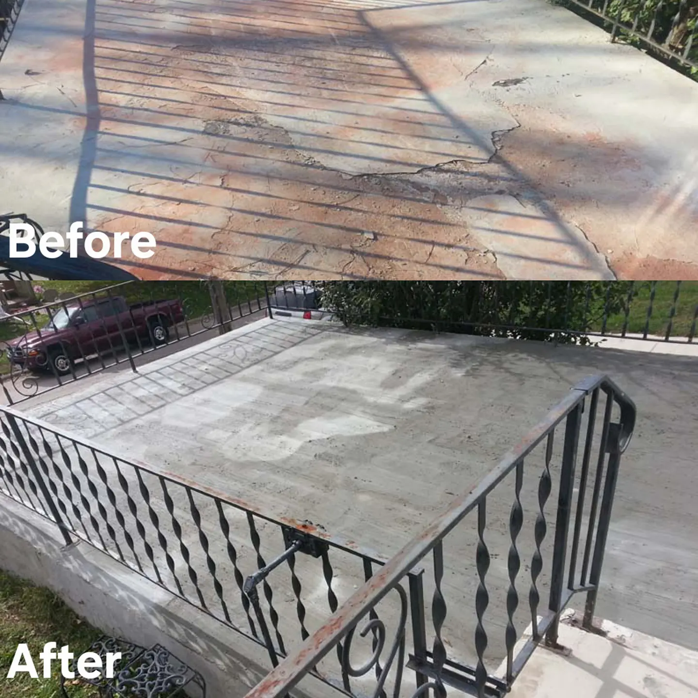 Front stoop concrete repair Sioux City