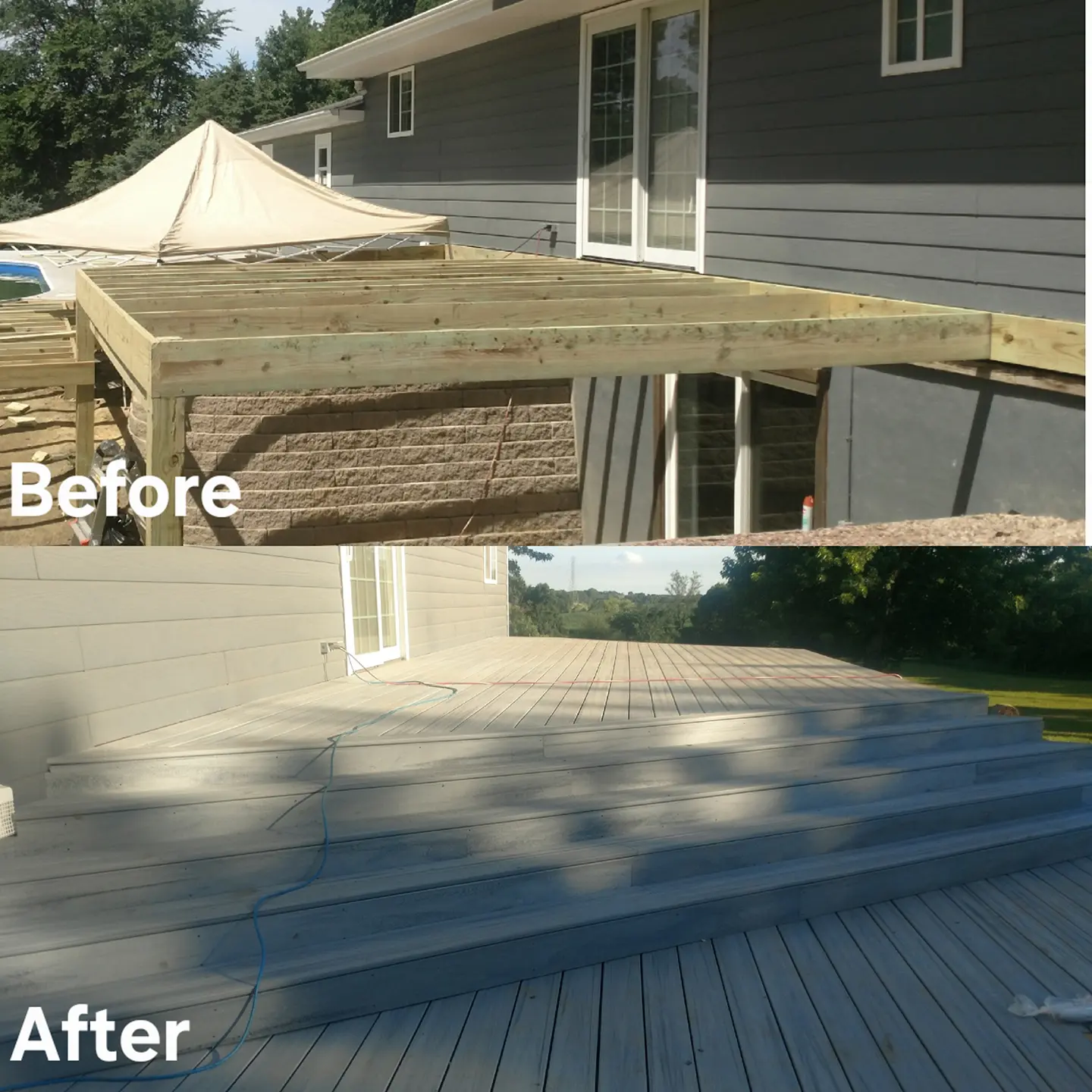 Composite deck build Sioux City