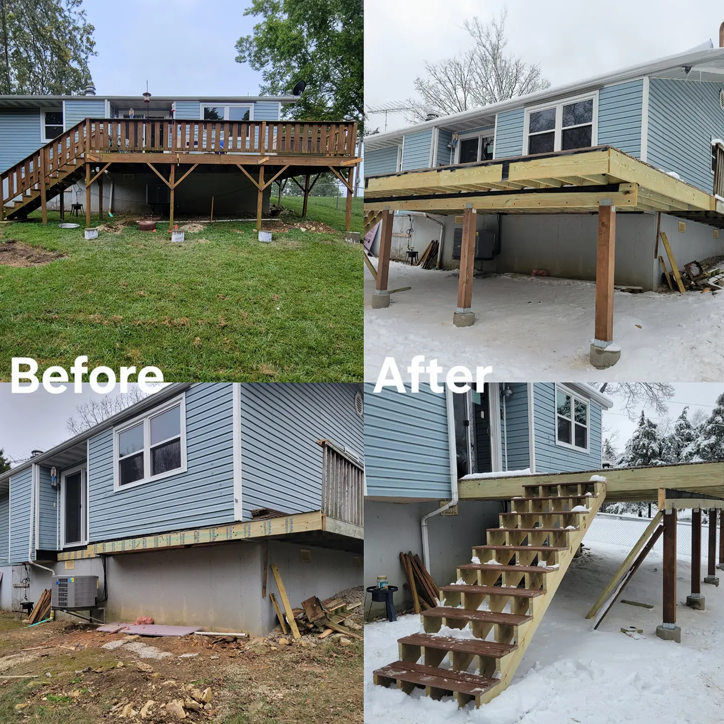 Deck stairs construction Sioux City