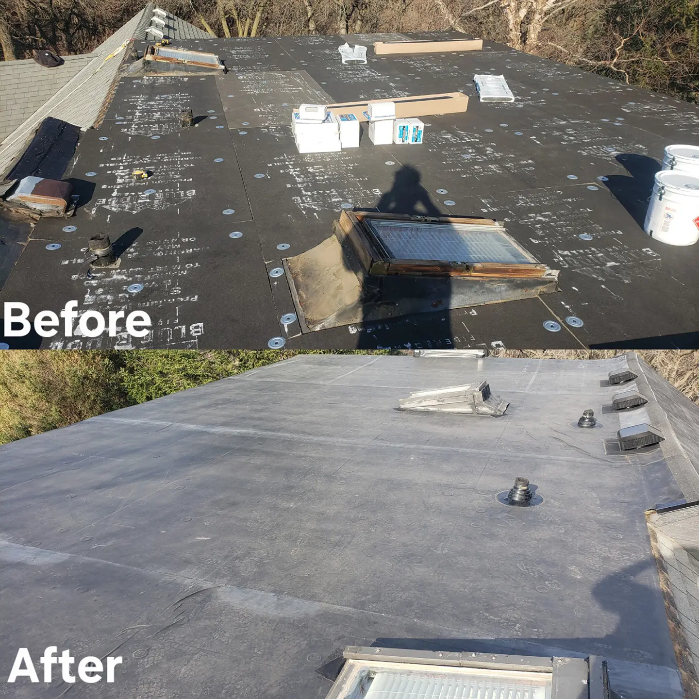 Rubber roof EPDM replacement Sioux City