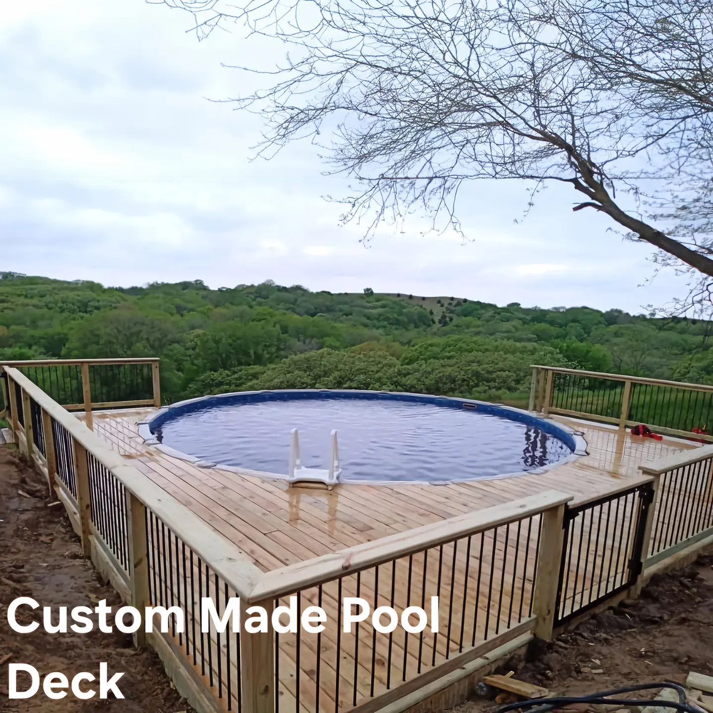 Custom pool deck contruction