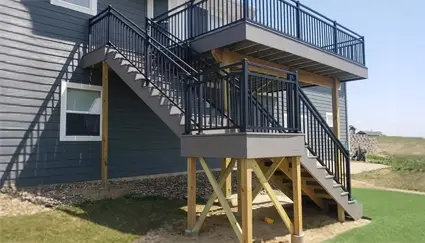 Two story deck in Sioux City